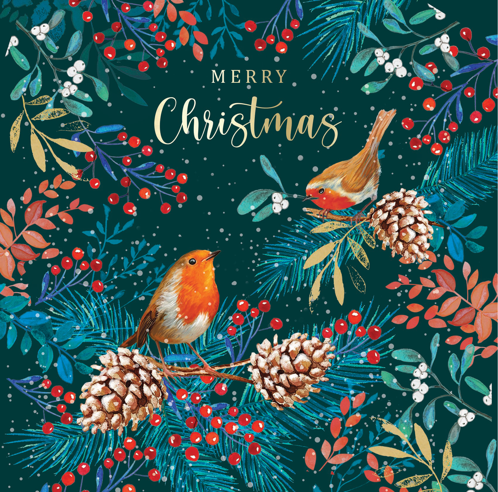 An image of Christmas cards pack of 10 single design