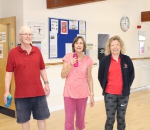 Exercisers, red, tshirts, Cardiac, rehab, Centre, Alton